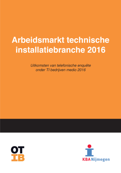 Arbeidsmarkt technische installatiebranche 2016